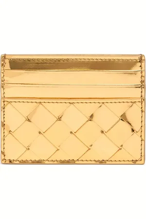 Bottega Veneta Tarjetero De Piel Intrecciato