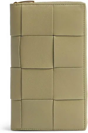 Bottega Veneta Cartera De Piel Con Cremallera