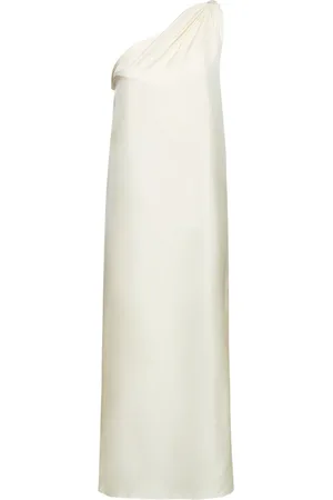 Loulou Studio Vestido Midi Asimétrico De Seda