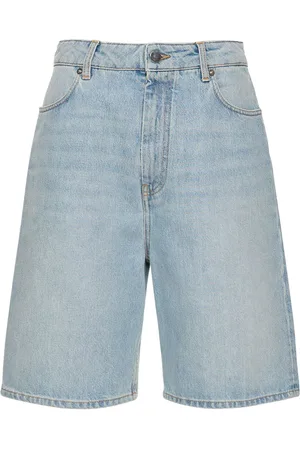 Loulou Studio Shorts De Denim De Algodón