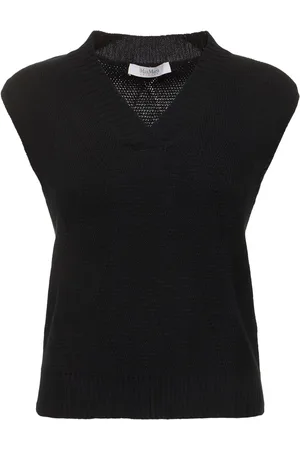 Max Mara Chaleco De Punto De Algodón