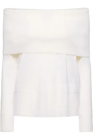 Max Mara Top De Punto De Lana Con Manga Larga