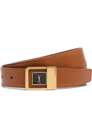 Saint Laurent Cinturón De Piel 30mm
