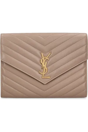 Saint Laurent Pouch De Piel Con Solapa