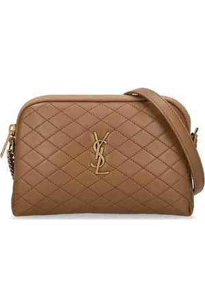Saint Laurent Bolso De Hombro Mini Gaby De Piel Pespunteada