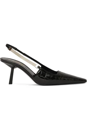 Saint Laurent Zapatos Destalonados De Piel 75mm