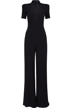 Balmain Jumpsuit De Crepé Cuello Abierto
