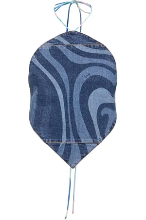 Puccini Top De Denim Estampado