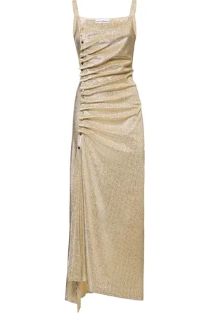 Paco rabanne Vestido De Jersey Fruncido Con Botones