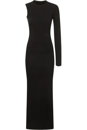 Maison Margiela Vestido Midi De Algodón Y Lycra