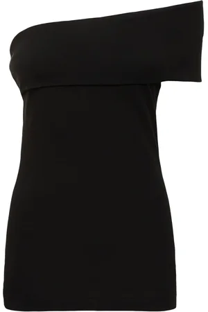 Msgm Top De Jersey Algodón Drapeado