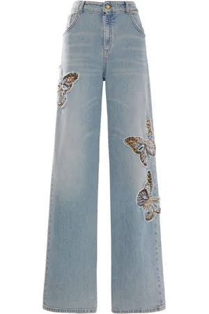 BLUMARINE Jeans Anchos De Denim