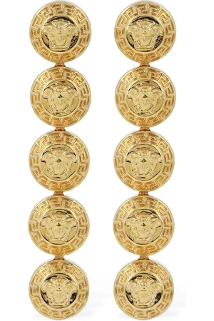 VERSACE Pendientes Con Logo