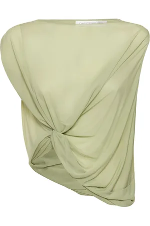 CHRISTOPHER ESBER Top De Jersey Drapeado
