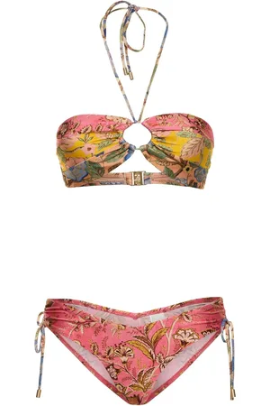 ZIMMERMANN Bikini Halter Con Paneles