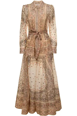ZIMMERMANN Vestido Camisero Largo De Lino