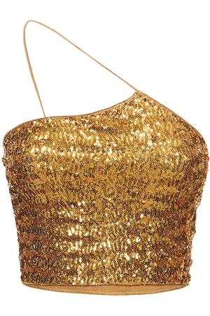 Oseree Top Corto Con Lentejuelas Y Un Tirante