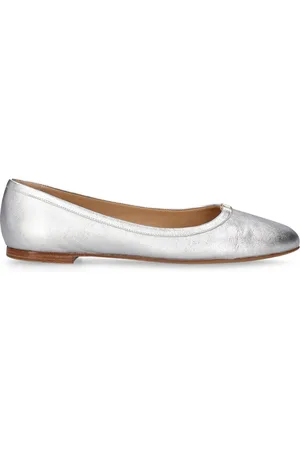 Chloé Bailarinas De Piel Metalizada 10mm