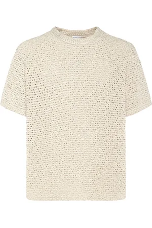 Bottega Veneta Camiseta De Algodón Texturizado
