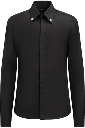 Balmain Camisa De Algodón Bordada