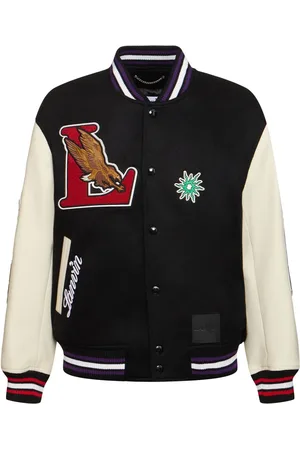 Lanvin Chaqueta De Lana Con Mangas De Piel