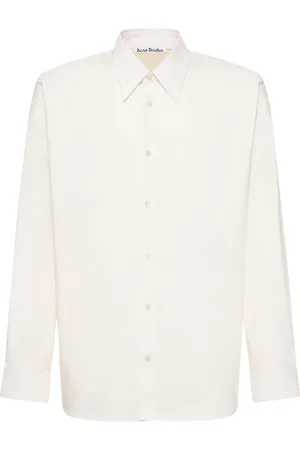 Acne Studios Camisa De Popelina De Algodón