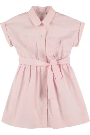 BONPOINT Vestido De Popelina Con Cinturón
