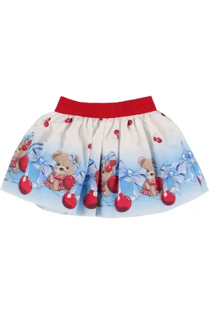 MONNALISA Falda De Popelina De Algodón Estampada