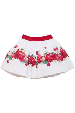 MONNALISA Falda De Popelina De Algodón Estampada