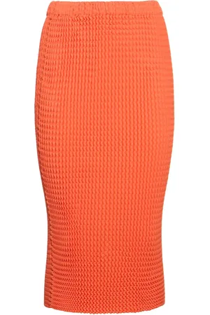 Issey Miyake Falda Plisada De Algodón