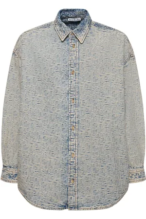 Acne Studios Camisa De Denim De Algodón