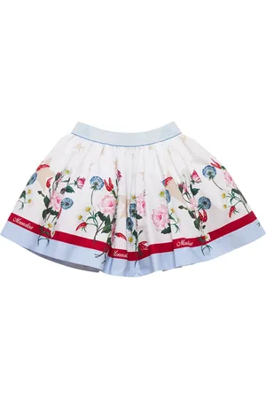 MONNALISA Falda De Popelina De Algodón