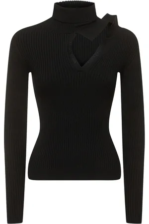 Y / PROJECT Top De Punto Con Cuello Alto Y Manga Larga