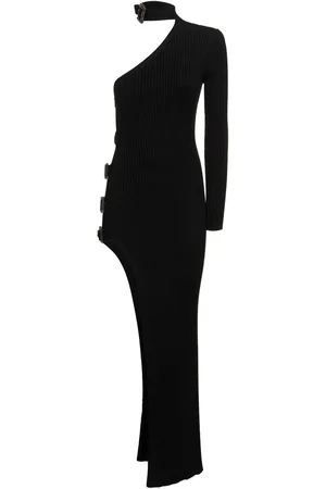 GIUSEPPE DI MORABITO Vestido Maxi De Algodón Con Una Manga
