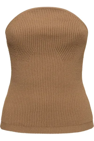 Khaite Top De Viscosa Sin Tirantes