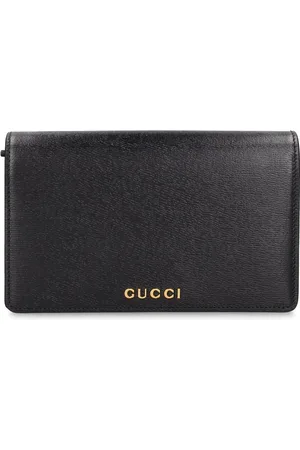 Gucci Cartera De Piel Con Cadena