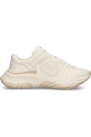 Gucci Sneakers De Piel Con G Entrelazada 65mm