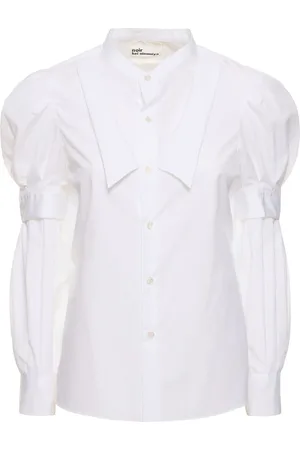 NOIR KEI NINOMIYA Camisa De Algodón Doble Cuello