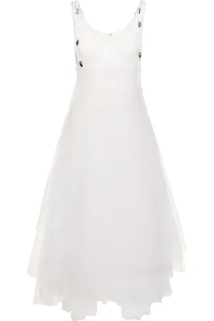 NOIR KEI NINOMIYA Vestido Corto De Tul Y Algodón