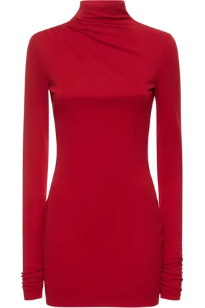 The Andamane Vestido Corto De Jersey Con Abertura