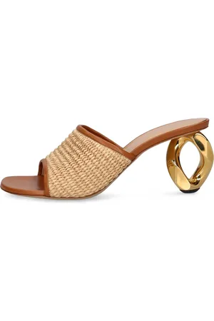 J.W.Anderson Sandalias Planas Efecto Rafia 75mm