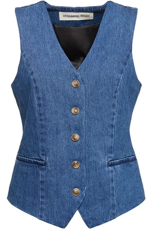 Designers Remix Chaleco De Denim De Algodón