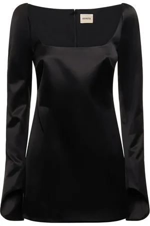 Khaite Vestido Corto Con Manga Larga