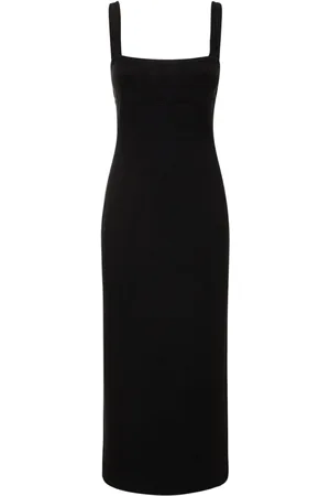 Helmut Lang Vestido Midi De Techno Stretch