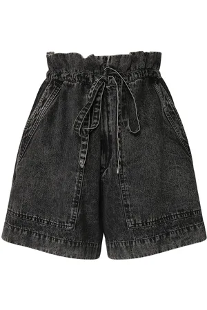 Marant Etoile Shorts Con Cintura Alta Y Cordón
