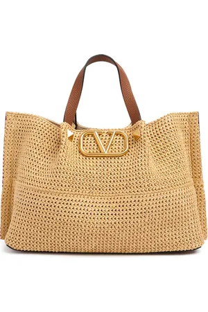 VALENTINO GARAVANI Bolso Tote Mediano De Viscosa Y Piel