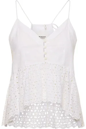 Marant Etoile Top De Algodón Bordado