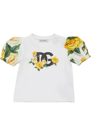 Dolce & Gabbana Camiseta De Algodón Con Estampado Floral