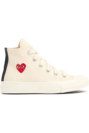 Comme des Garçons Sneakers Altas Play Converse De Algodón