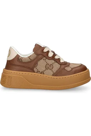 Gucci Sneakers Gg De Piel Con Plataforma